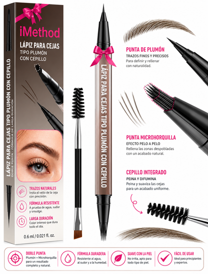 Lapiz para cejas 2 en 1
