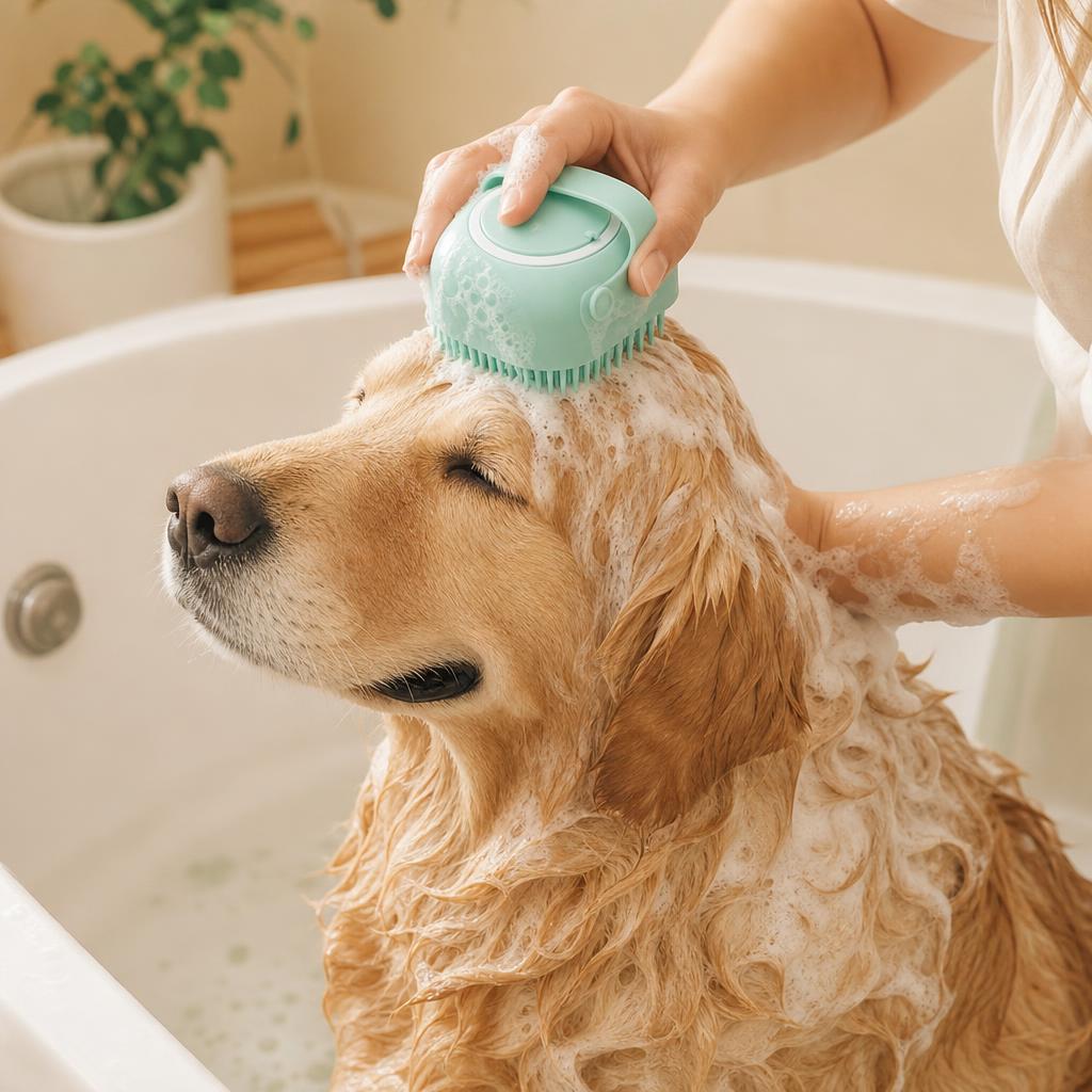 Masajea durante el baño